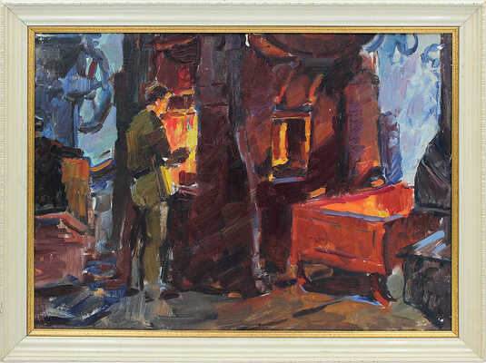 Попов Константин Александрович. У доменной печи